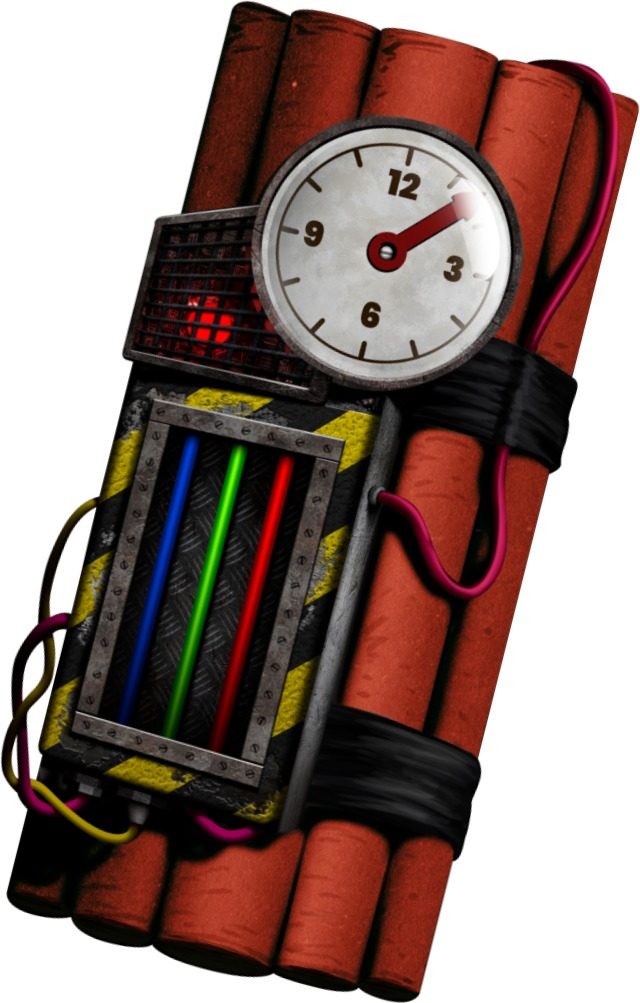 Letzte Herausforderung Bomb: die zu entschärfende Bombe